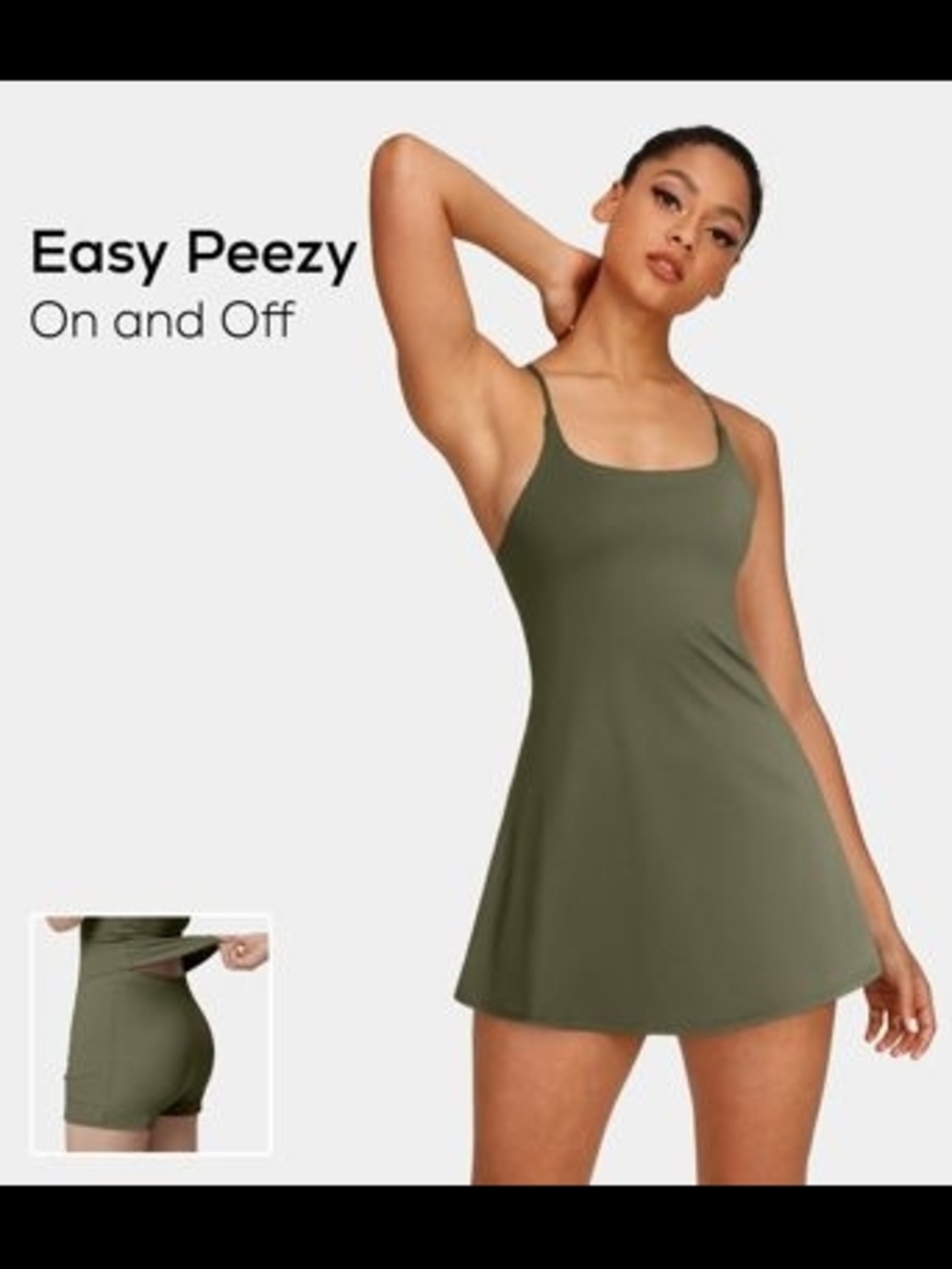 HALARA SoftlyZero Plush Backless Active Easy Peezy Dress